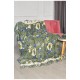 Плед зеленого кольору з принтом розмір 150*200 206396L