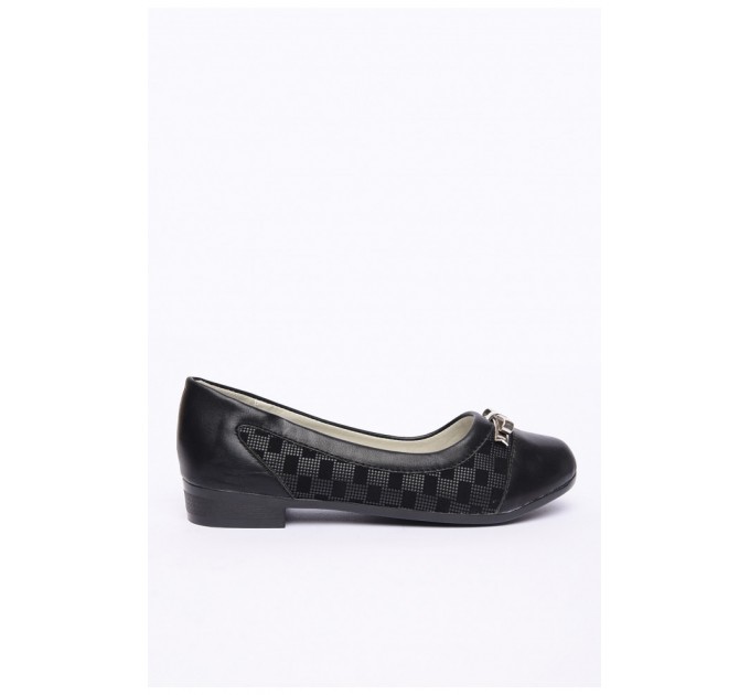 Туфли детские девочка черные искусственная кожа 150102L