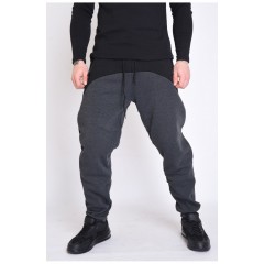 Спортивні штани чоловічі на флісі сірого кольору 153739L