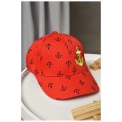 Кепка дитяча для хлопчика червоного кольору 155971L