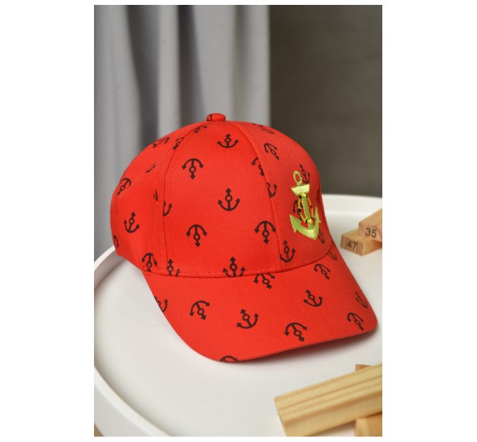 Кепка дитяча для хлопчика червоного кольору 155971L