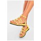 Босоніжки жіночі жовтого кольору 156065L Босоніжки жіночі жовтого кольору 156065L