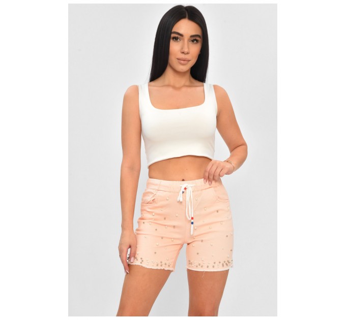 Шорти жіночі персикового кольору 156120L