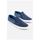 Мокасини чоловічі синього кольору текстиль 158549L