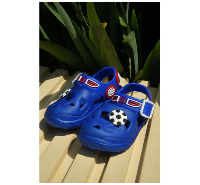 Сандалии детские пена для мальчика темно-синего цвета 159540L