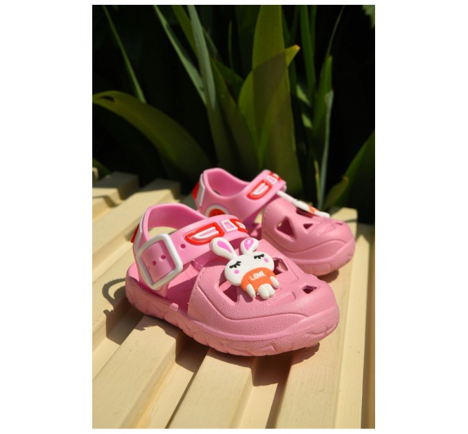 Сандалии детские пена для девочки розового цвета 159566L