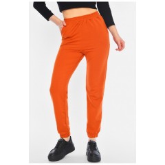 Спортивні штани жіночі теракотового кольору 160635L