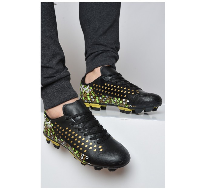 Бутсы мужские черного цвета 161417L