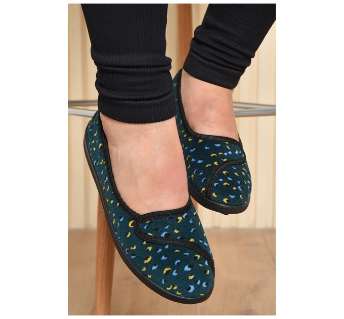 Капці жіночі зеленого кольору 161607L