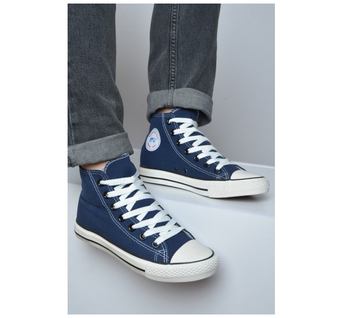 Кеды мужские темно-синего цвета 163198L