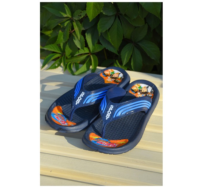 Вьетнамки детские мальчик темно-синего цвета 163410L