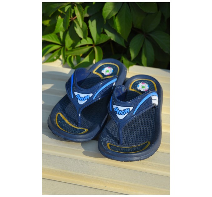 Вьетнамки детские мальчик темно-синего цвета 163411L