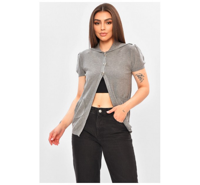 Кофта жіноча сірого кольору розмір 44 164546L