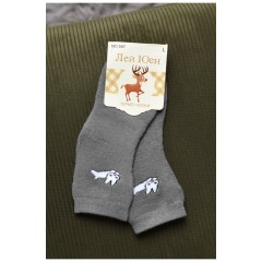 Шкарпетки дитячі махрові сірого кольору 167848L Шкарпетки дитячі махрові сірого кольору 167848L