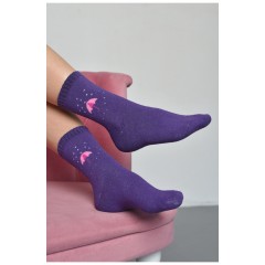 Носки махровые женские фиолетового цвета размер 37-42 168021L Носки махровые женские фиолетового цвета размер 37-42 168021L
