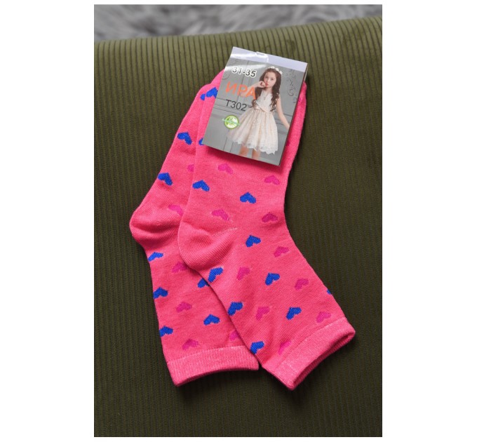 Шкарпетки для дівчинки рожевого кольору з малюнком 168378L