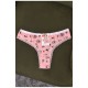 Стрінги жіночі з принтом рожевого кольору 169684L