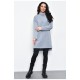 Женская туника на флисе серого цвета 170560L