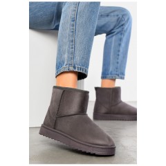 Уггі жіночі на хутрі сірого кольору 171160L