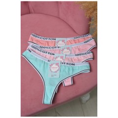 Набор женских хлопковых стринг 4 шт 171534L Набор женских хлопковых стринг 4 шт 171534L