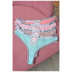 Набір жіночих стринг бавовняних 4 шт 171540L
