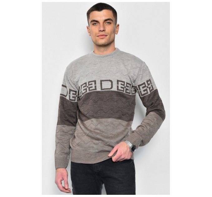 Светр чоловічий коричневого кольору 172535L