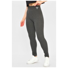 Лосини жіночі трикотажні напівбатальні сірого кольору 173299L