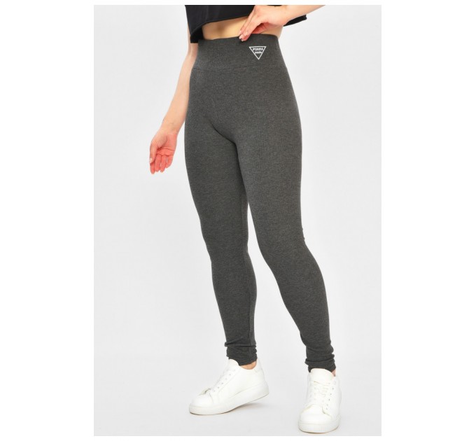 Лосини жіночі трикотажні напівбатальні сірого кольору 173299L