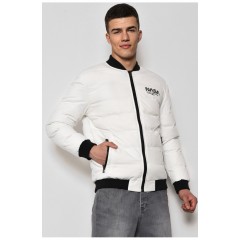 Куртка мужская демисезонная белого цвета 173533L