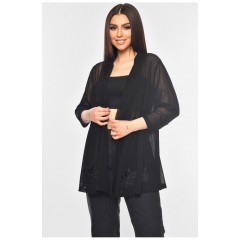 Кардиган жіночий чорного кольору 173797L
