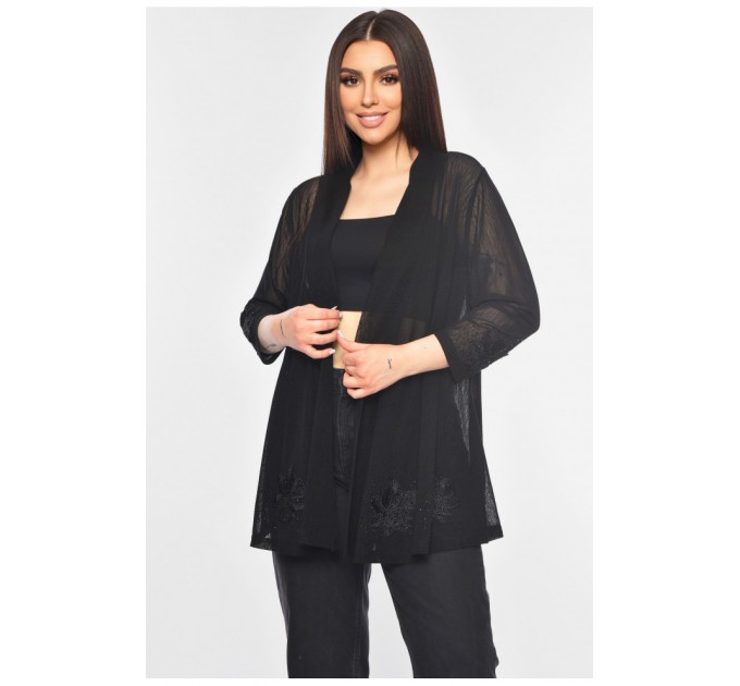 Кардиган жіночий чорного кольору 173797L