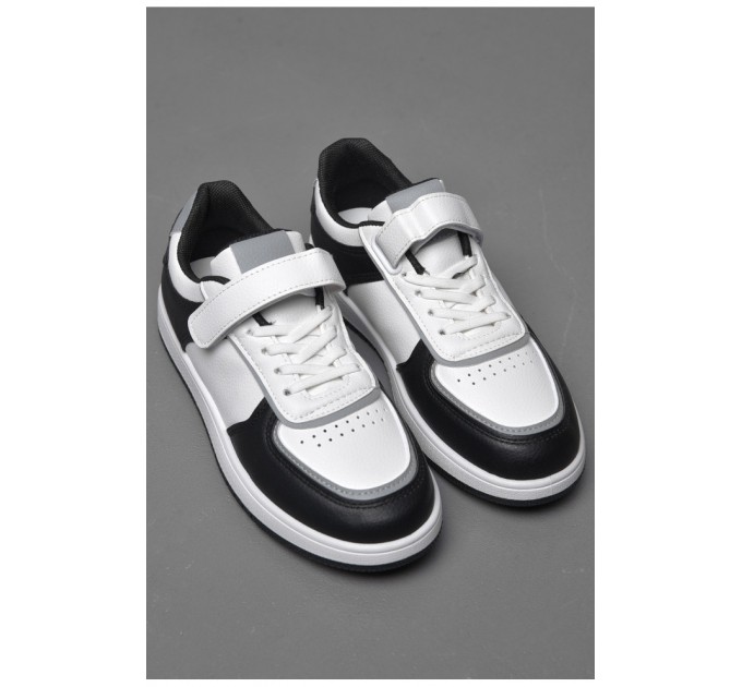 Кросівки дитячі чорно-білого кольору 174434L