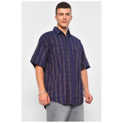 Сорочка чоловіча батальна фіолетового кольору 174958L