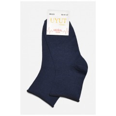 Шкарпетки чоловічі демісезонні медичні темно-синього кольору 175477L