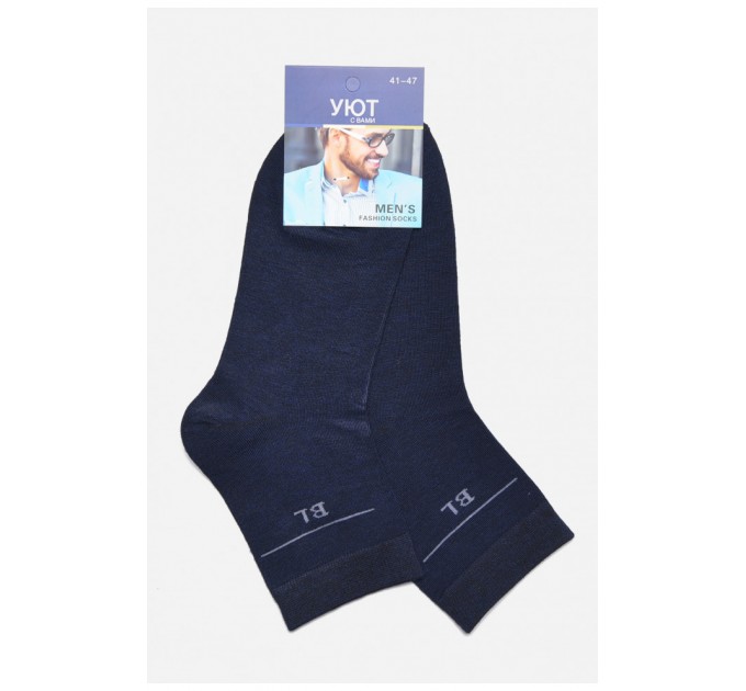 Носки мужские демисезонные темно-синего цвета 175530L