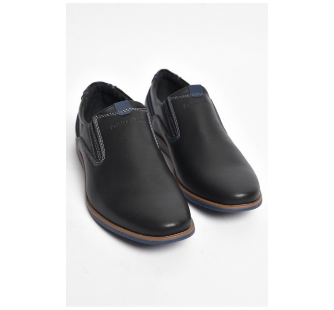 Туфлі підліткові для хлопчика чорного кольору 175921L