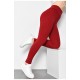 Лосини жіночі в рубчик  puch-up червоного кольору 175954L