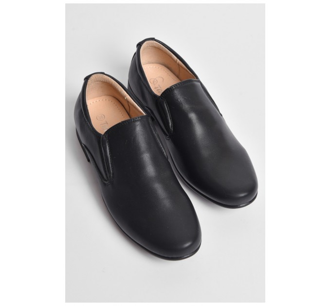 Туфлі підліткові для хлопчика чорного кольору 176163L