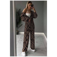 Костюм жіночий бежевого кольору 177374L