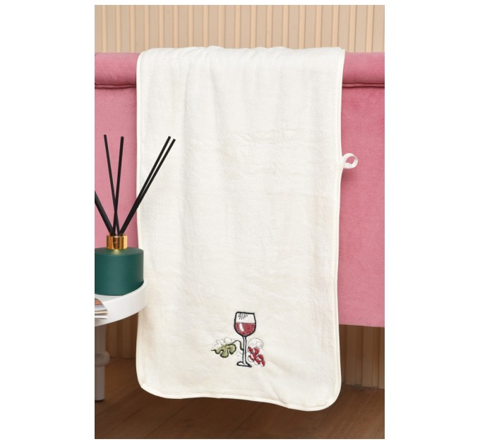 Рушник кухонний мікрофібра молочного кольору 177717L