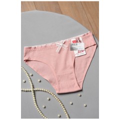 Труси жіночі в рубчик пудрового кольору 178643L