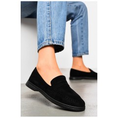 Туфлі-лофери жіночі чорного кольору 178773L