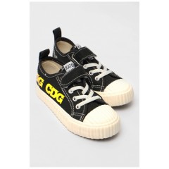 Кеди дитячі чорного кольору текстиль 179197L