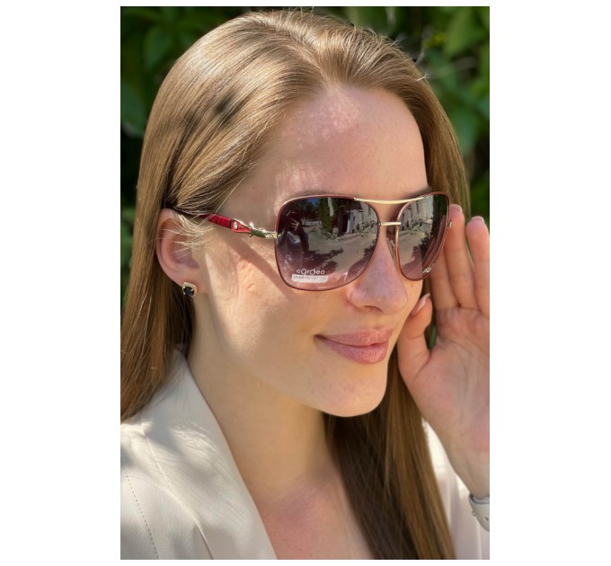 Окуляри жіночі бордового кольору 179369L