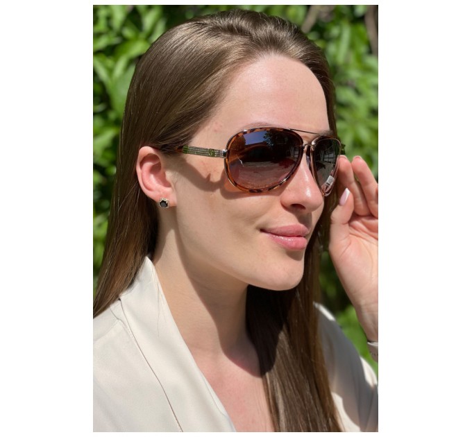 Окуляри жіночі коричневого кольору 179379L