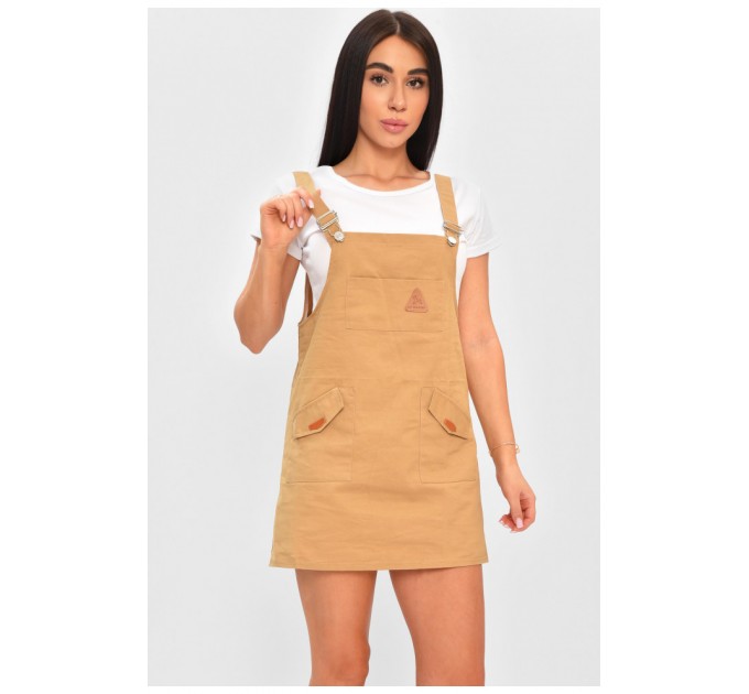 Женский сарафан бежевого цвета 179677L