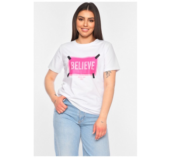 Футболка жіноча білого кольору 179822L