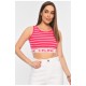 Топ-майка у рубчик жіноча малинового кольору 179850L