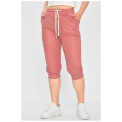 Бриджі жіночі батальні рожевого кольору 179873L