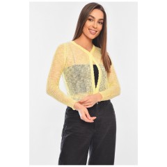 Женская кофта желтого цвета 180139L
